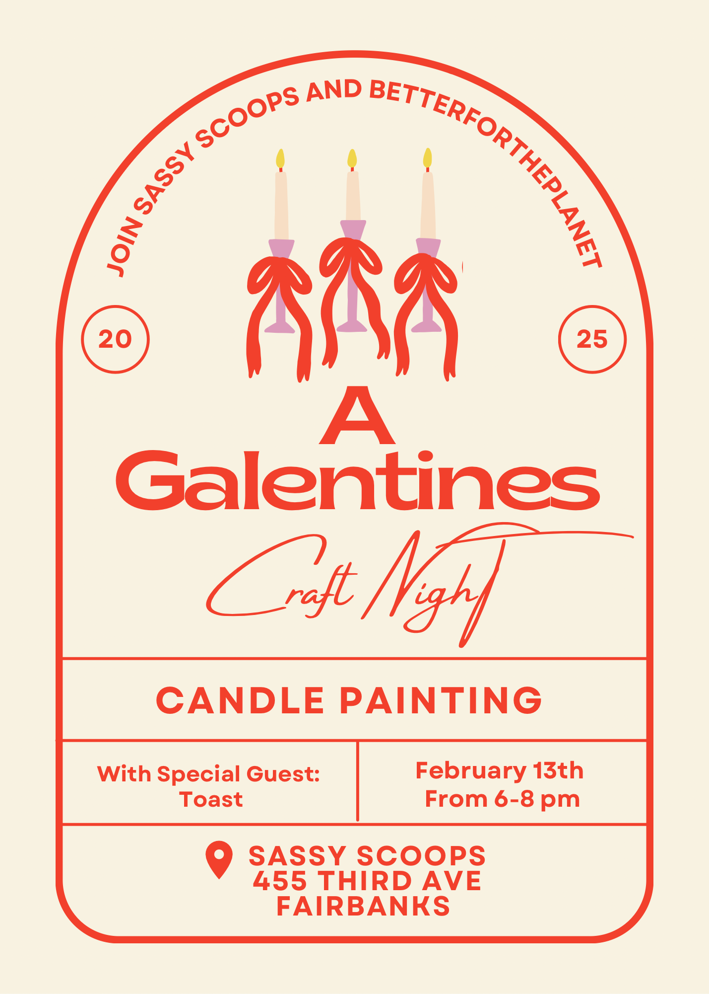 Galentine's Day Craft Night